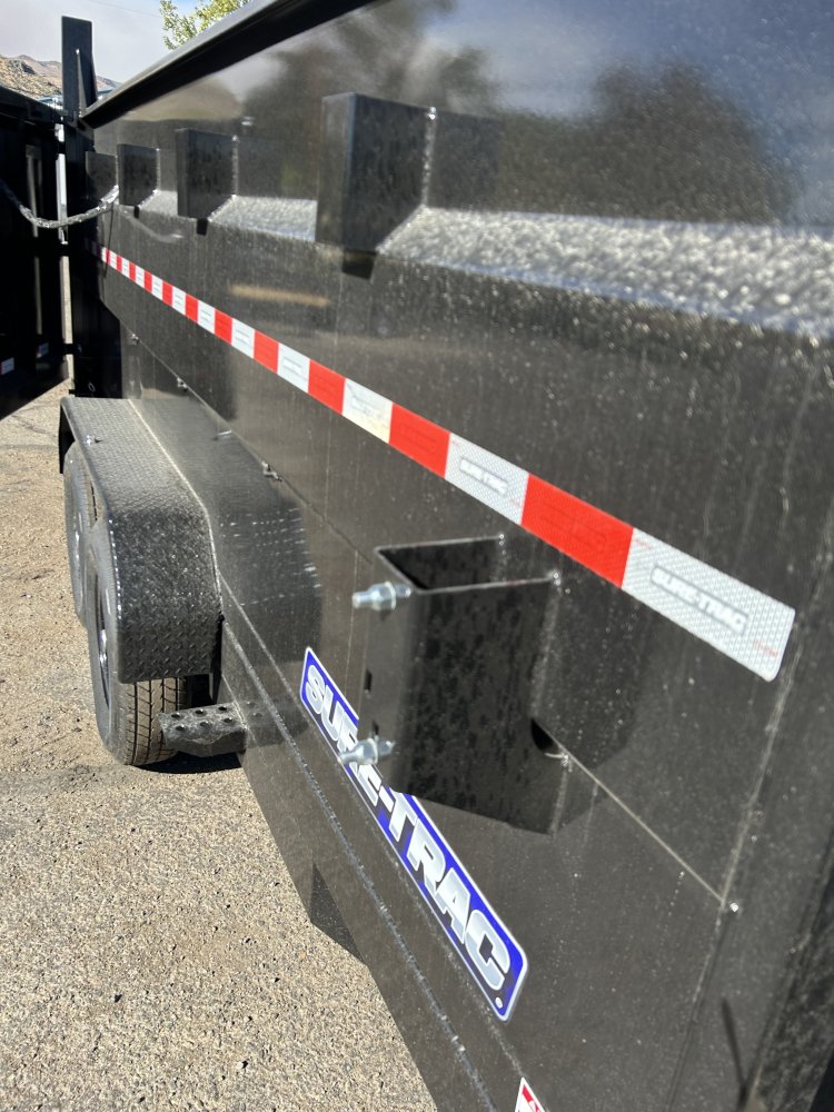 7x14 Sure-Trac HD Low Profile Telescopic Dump Trailer - 14K GVWR - Black | Carson City, NV