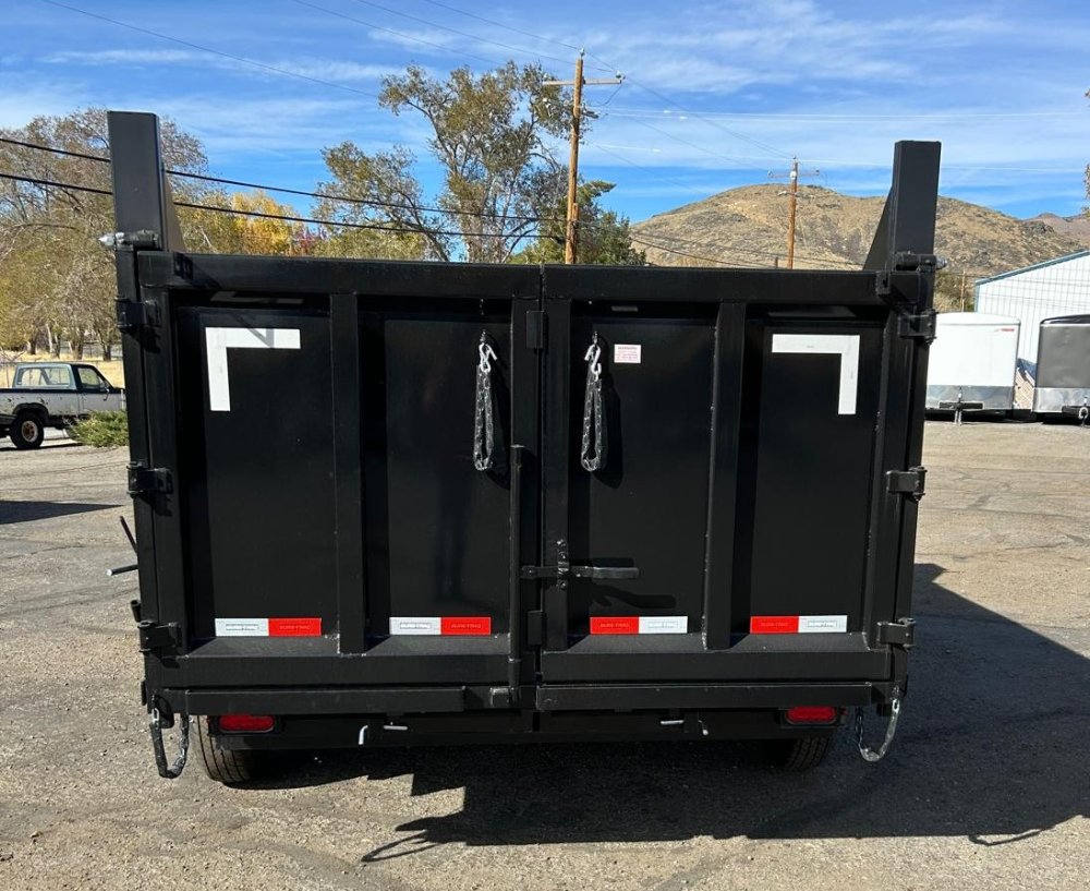 7x14 Sure-Trac HD Low Profile Telescopic Dump Trailer - 14K GVWR - Black | Carson City, NV