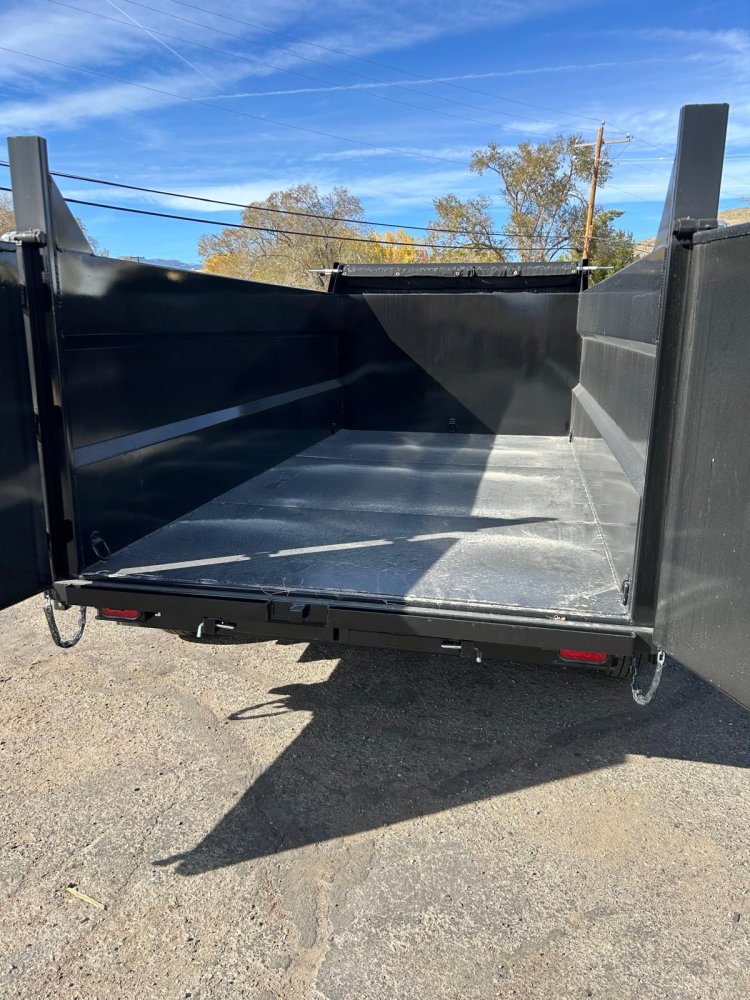 7x14 Sure-Trac HD Low Profile Telescopic Dump Trailer - 14K GVWR - Black | Carson City, NV