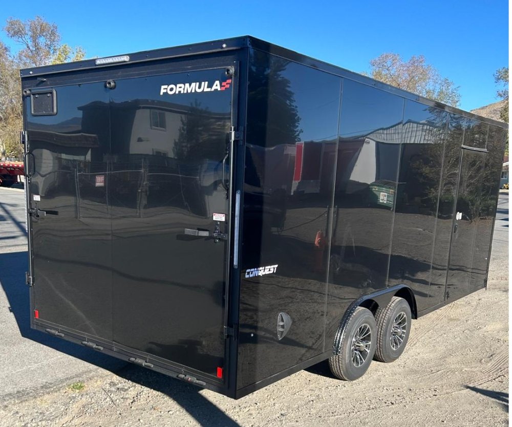 8.5&times;20 Formula Conquest Enclosed Car Hauler - Black with Blackout Trim | 9,990 lb GVWR