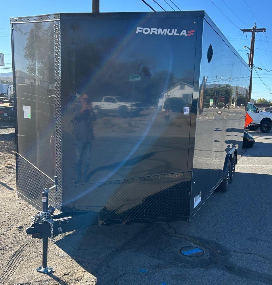 8.5×20 Formula Conquest Enclosed Car Hauler - Black with Blackout Trim | 9,990 lb GVWR