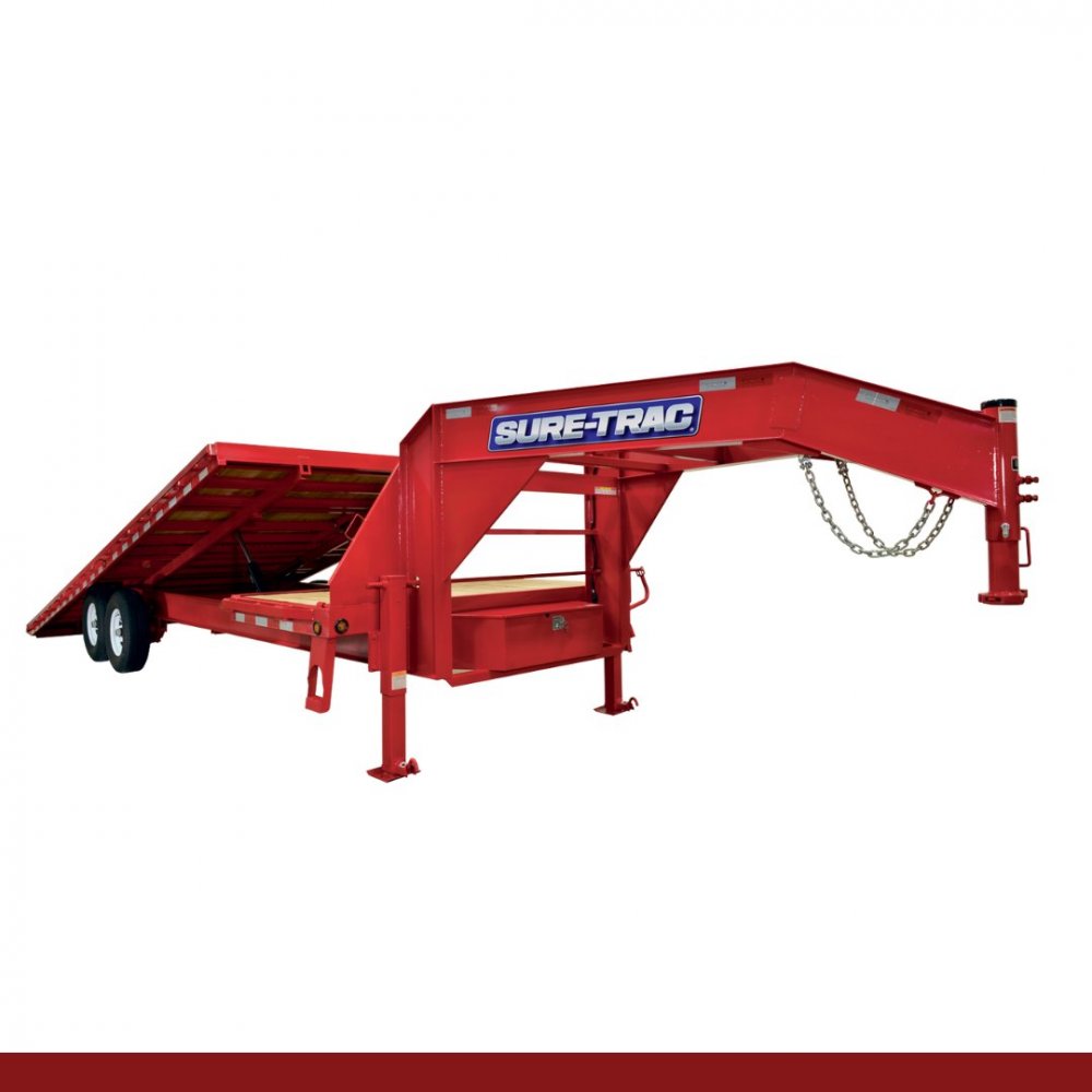 8.5 x 22+4, 15K Sure-Trac Deckover - HD LOW PROFILE POWER TILT - GOOSENECK