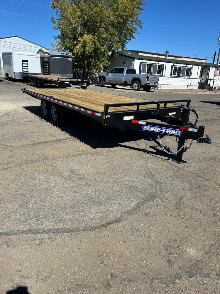 8.5x20 Sure-Trac SD Flat Deck Deckover Trailer