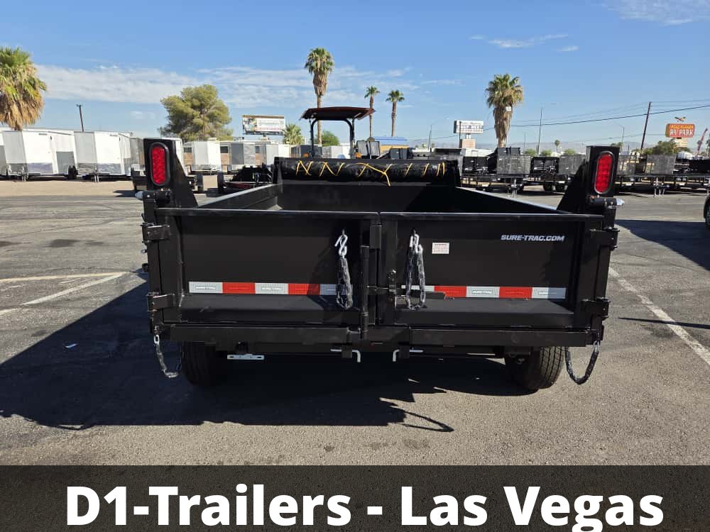 6x10 SD Low Profile Dump Trailer - 10K GVWR | Single Ram
