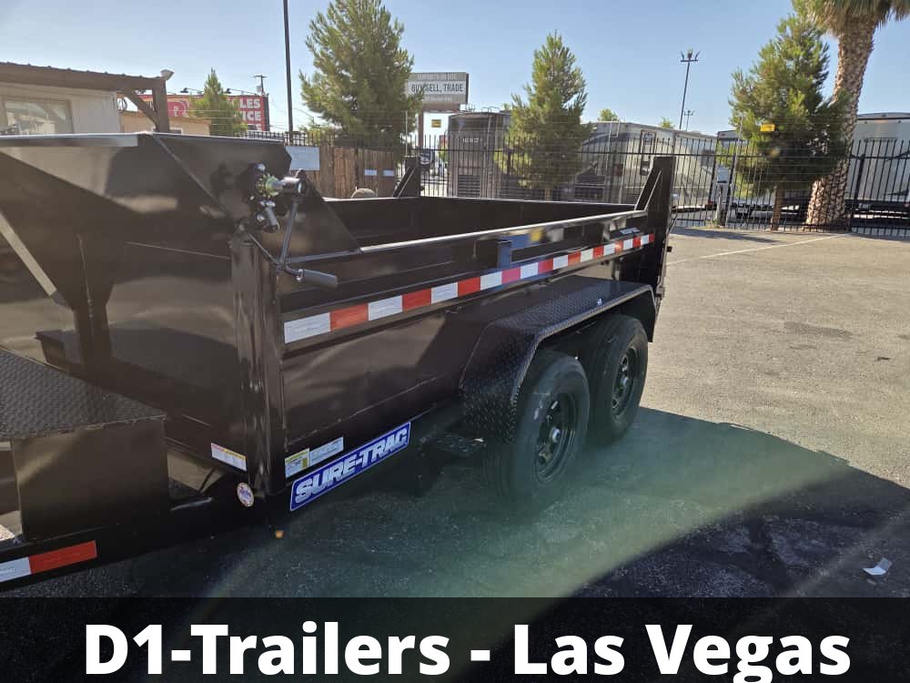 6x10 SD Low Profile Dump Trailer - 10K GVWR | Single Ram