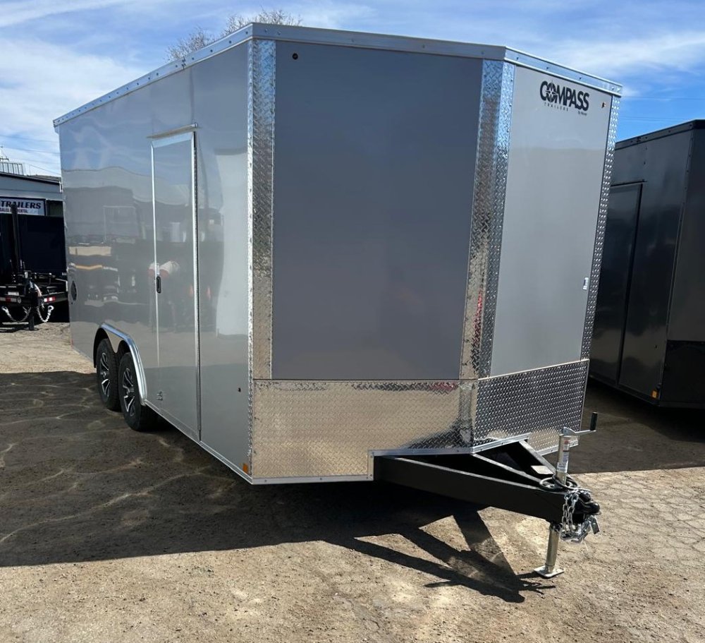 8.5x18 Indigo DLX Flat Top V-Nose Enclosed Car Hauler for Sale | Carson City, NV