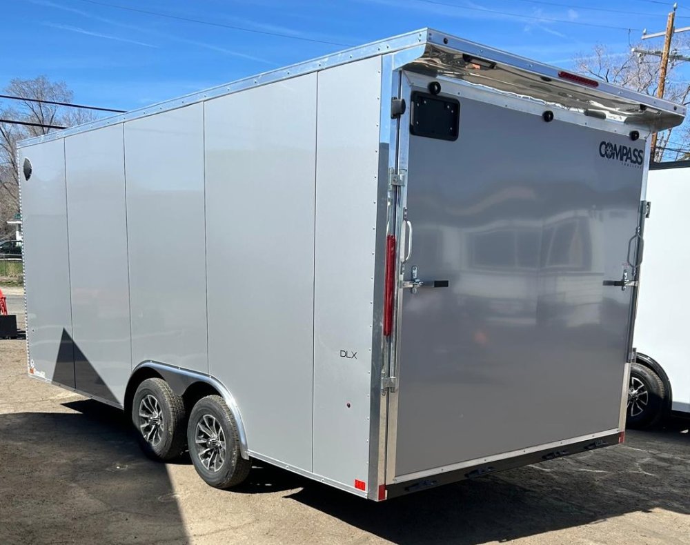 8.5x18 Indigo DLX Flat Top V-Nose Enclosed Car Hauler for Sale | Carson City, NV