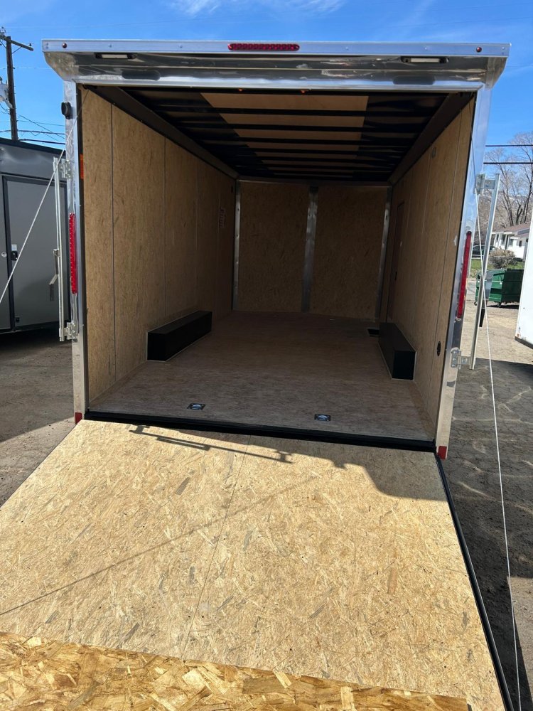 8.5x18 Indigo DLX Flat Top V-Nose Enclosed Car Hauler for Sale | Carson City, NV