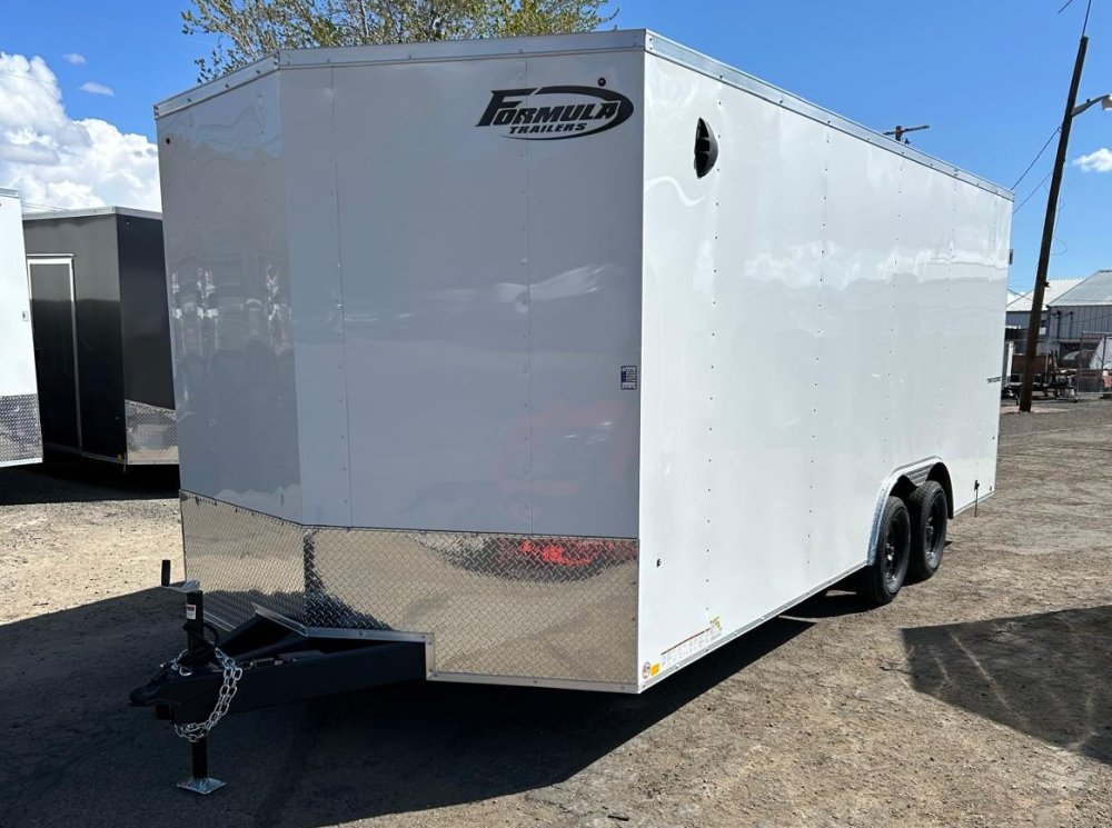 8.5x20 Traverse Flat Top V-Nose Enclosed Trailer - 7K GVWR - White | Carson City, NV