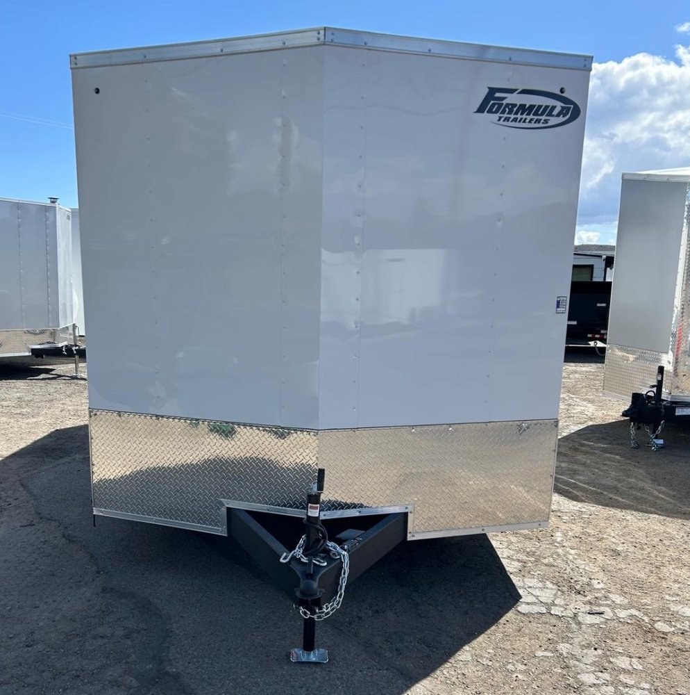 8.5x20 Traverse Flat Top V-Nose Enclosed Trailer - 7K GVWR - White | Carson City, NV