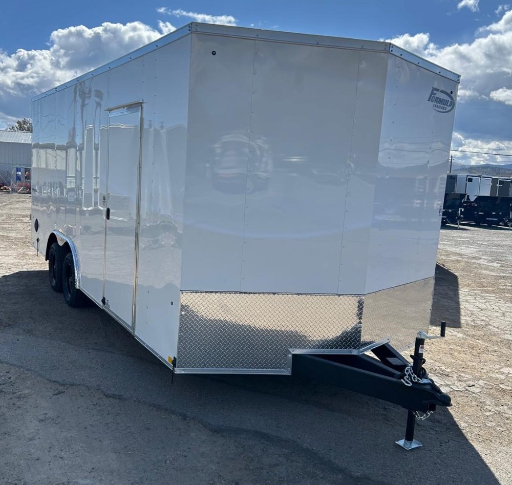 8.5x20 Traverse Flat Top V-Nose Enclosed Trailer - 7K GVWR - White | Carson City, NV