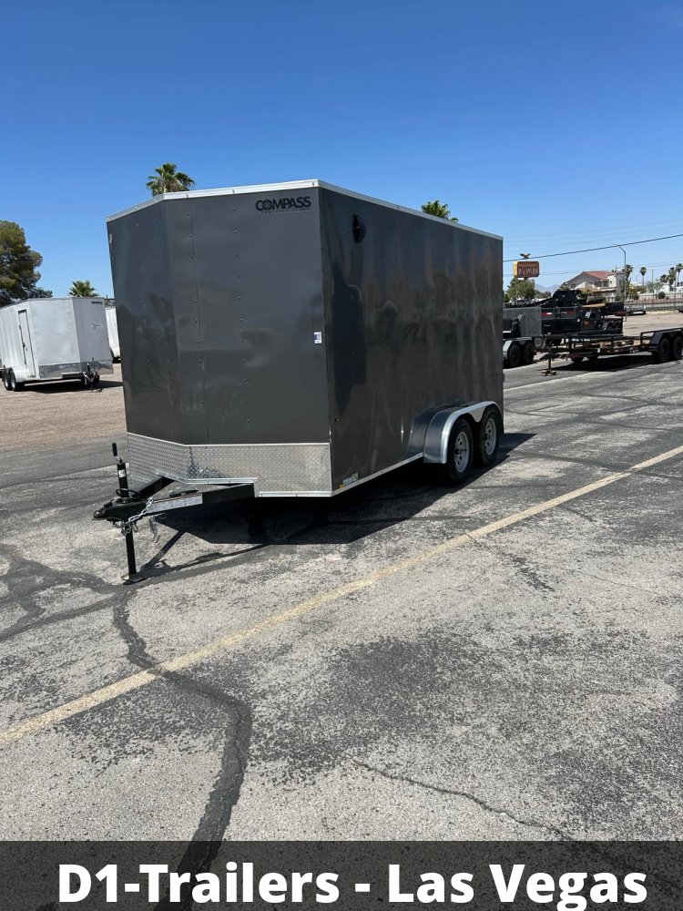 7x14 Indigo DLX Flat Top V-Nose Enclosed Trailer (7K GVWR) - For Sale in Nevada