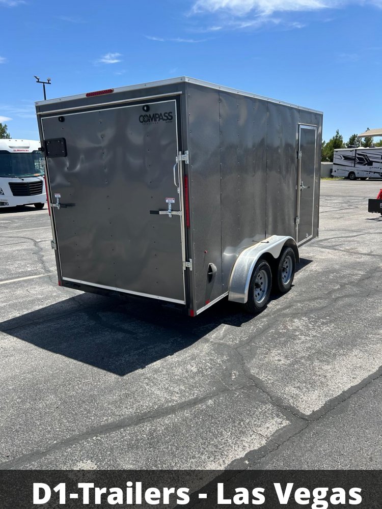 7x14 Indigo DLX Flat Top V-Nose Enclosed Trailer (7K GVWR) - For Sale in Nevada