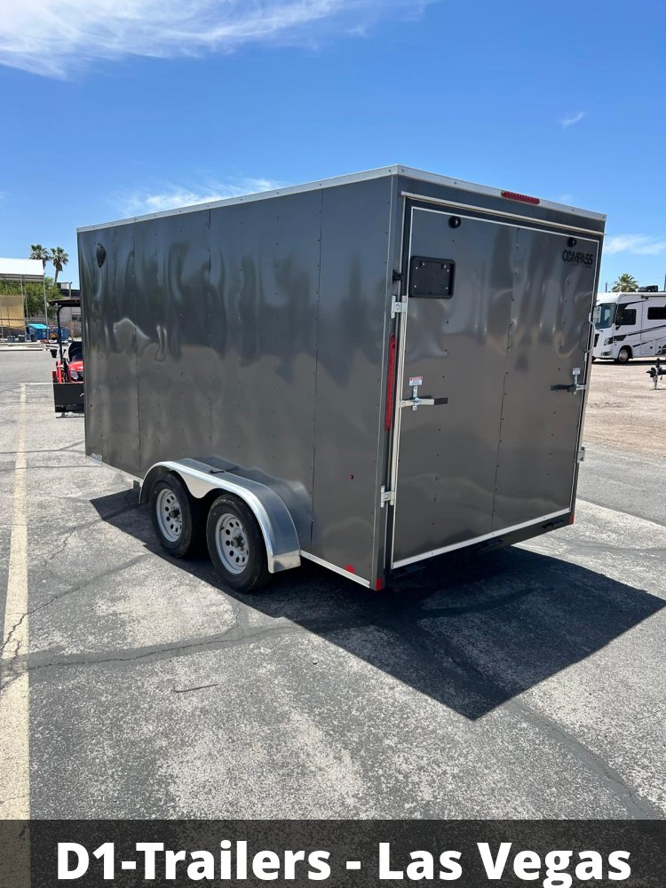 7x14 Indigo DLX Flat Top V-Nose Enclosed Trailer (7K GVWR) - For Sale in Nevada