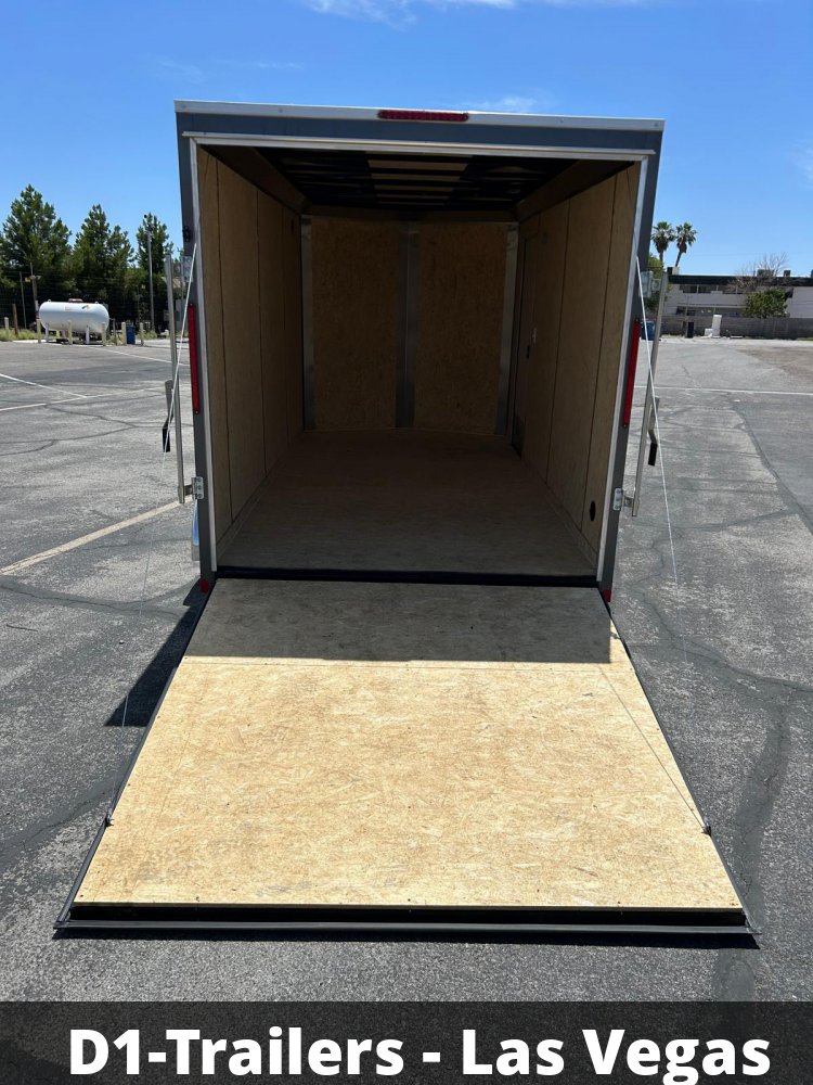 7x14 Indigo DLX Flat Top V-Nose Enclosed Trailer (7K GVWR) - For Sale in Nevada
