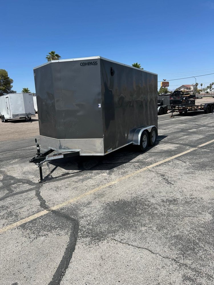 7x14 Indigo DLX Flat Top V-Nose Enclosed Trailer (7K GVWR) - For Sale in Nevada