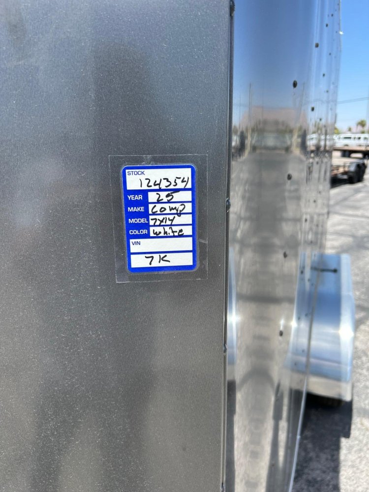 7x14 Indigo DLX Flat Top V-Nose Enclosed Trailer (7K GVWR) - For Sale in Nevada