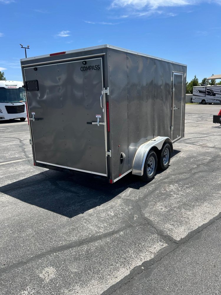 7x14 Indigo DLX Flat Top V-Nose Enclosed Trailer (7K GVWR) - For Sale in Nevada