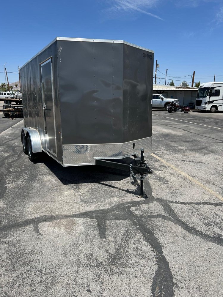 7x14 Indigo DLX Flat Top V-Nose Enclosed Trailer (7K GVWR) - For Sale in Nevada