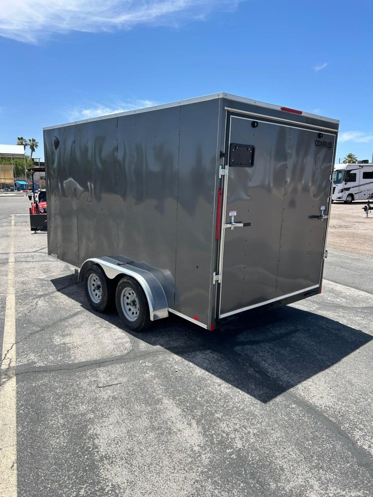 7x14 Indigo DLX Flat Top V-Nose Enclosed Trailer (7K GVWR) - For Sale in Nevada
