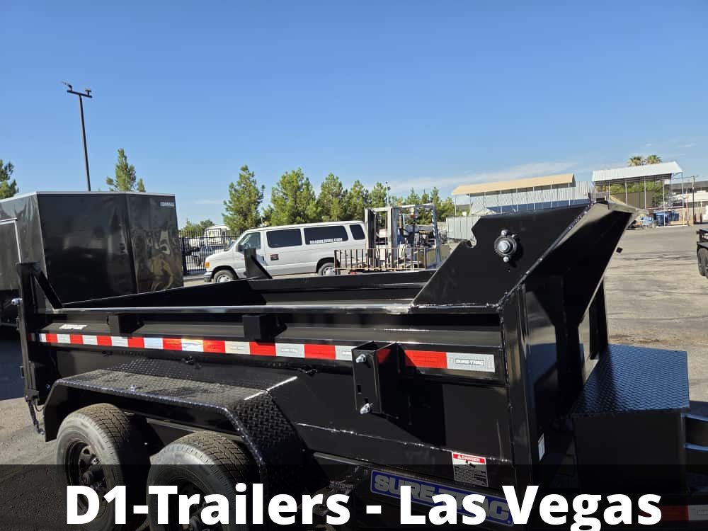 6x10 SD Low Profile Dump Trailer - 10K GVWR | Single Ram