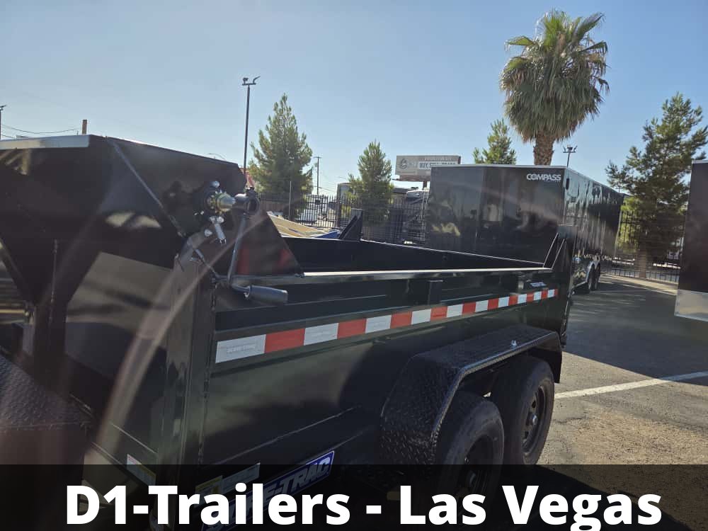 6x10 SD Low Profile Dump Trailer - 10K GVWR | Single Ram