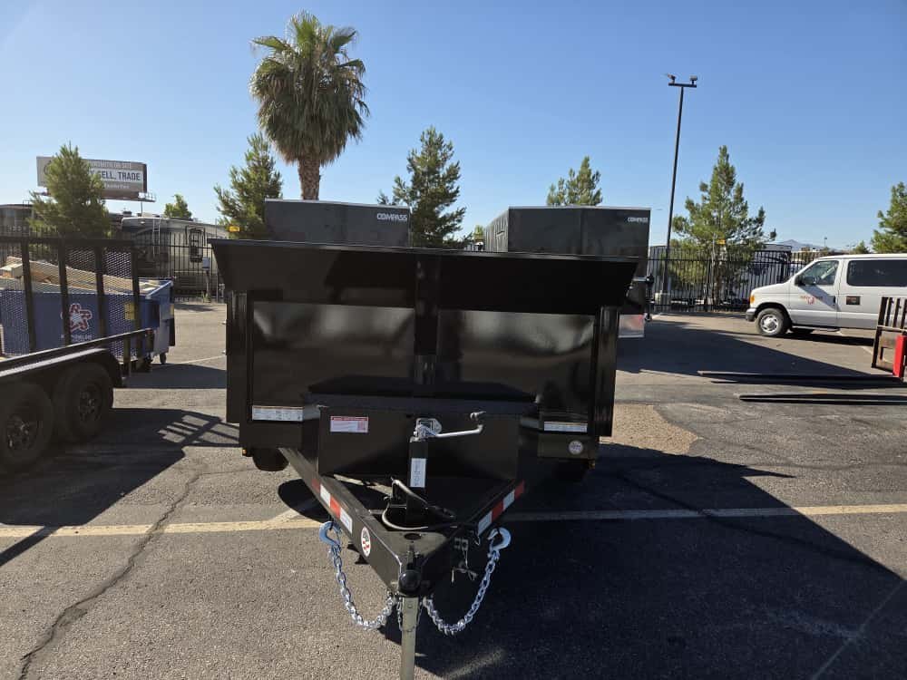 6x10 SD Low Profile Dump Trailer - 10K GVWR | Single Ram