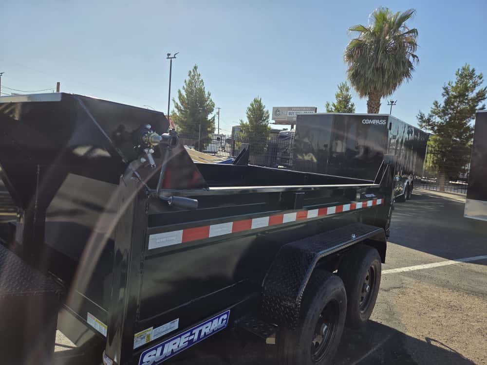 6x10 SD Low Profile Dump Trailer - 10K GVWR | Single Ram