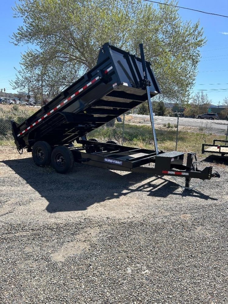 7 x 16 Scissor Lift Tandem Axle Dump Trailer