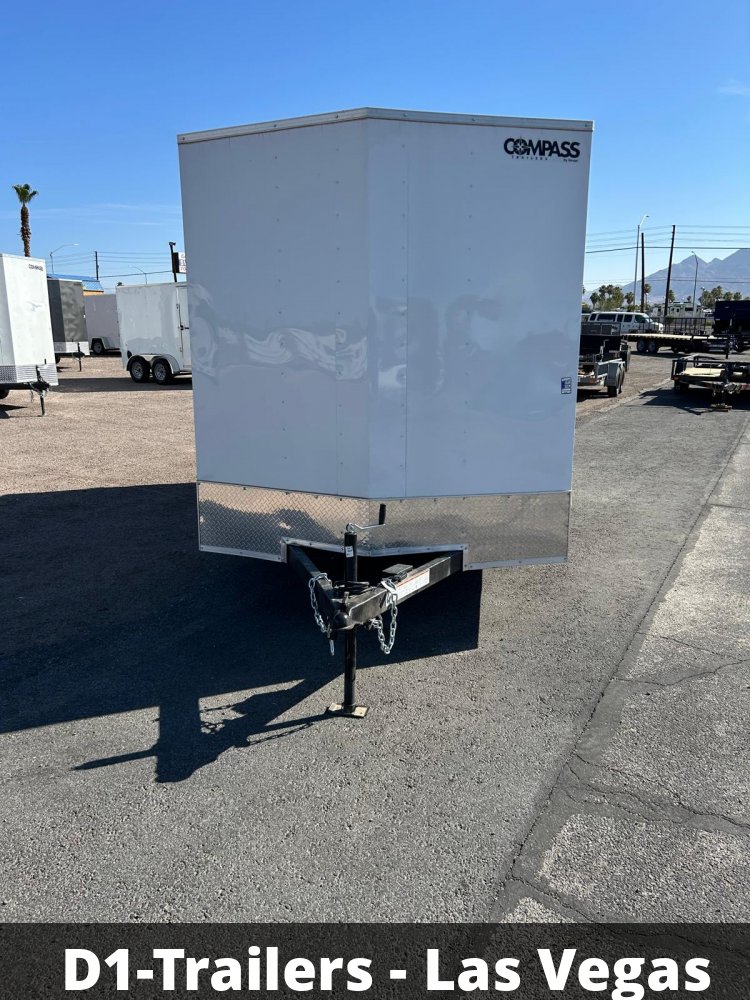 7x14 Indigo DLX Flat Top V-Nose Enclosed Trailer (7K GVWR) - For Sale in Nevada