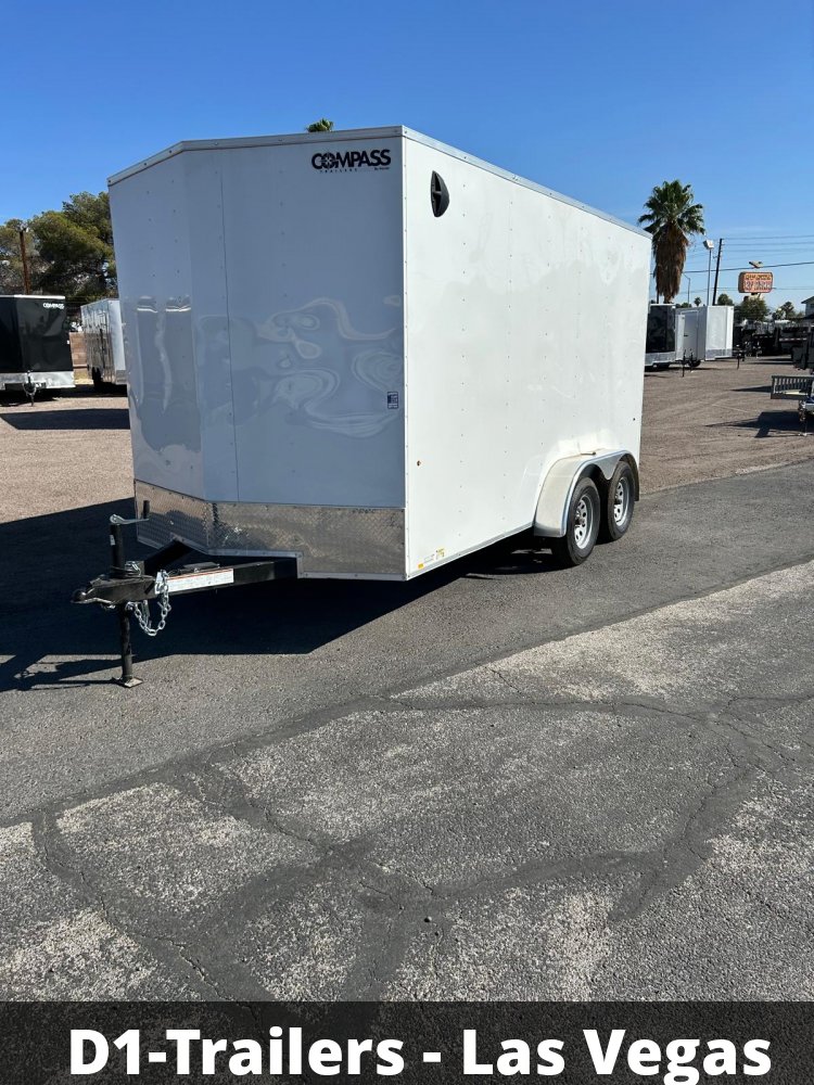 7x14 Indigo DLX Flat Top V-Nose Enclosed Trailer (7K GVWR) - For Sale in Nevada