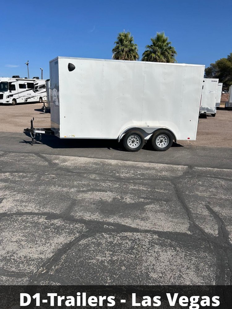 7x14 Indigo DLX Flat Top V-Nose Enclosed Trailer (7K GVWR) - For Sale in Nevada
