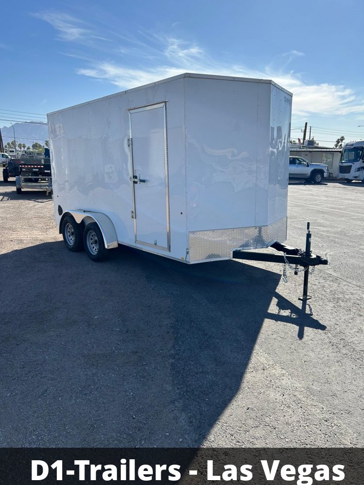 7x14 Indigo DLX Flat Top V-Nose Enclosed Trailer (7K GVWR) - For Sale in Nevada