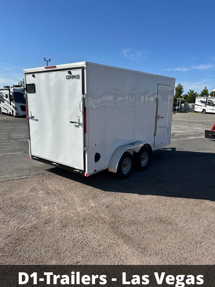 7x14 Indigo DLX Flat Top V-Nose Enclosed Trailer (7K GVWR) - For Sale in Nevada