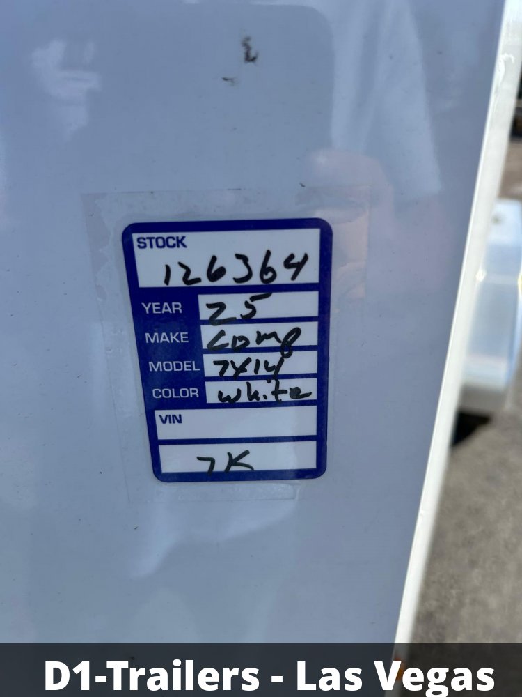 7x14 Indigo DLX Flat Top V-Nose Enclosed Trailer (7K GVWR) - For Sale in Nevada