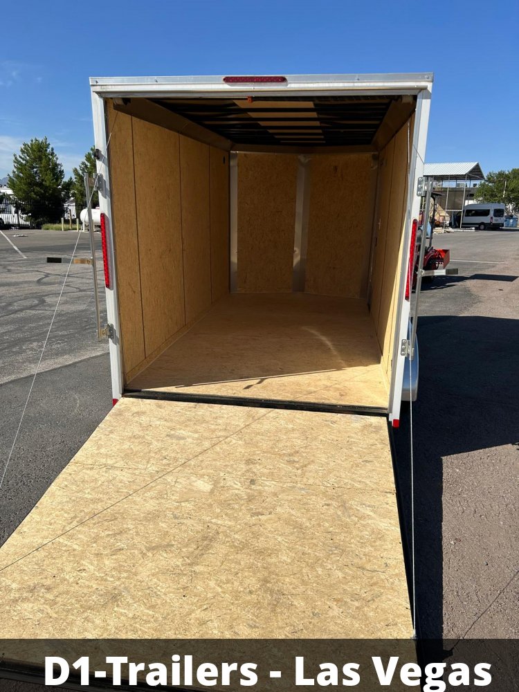 7x14 Indigo DLX Flat Top V-Nose Enclosed Trailer (7K GVWR) - For Sale in Nevada