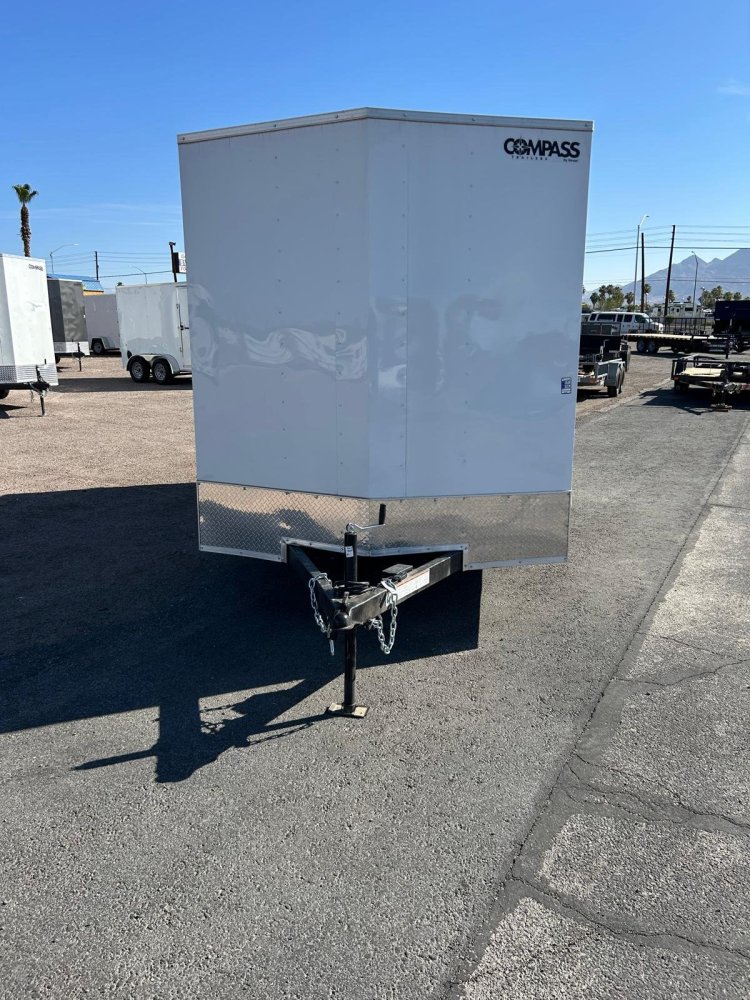 7x14 Indigo DLX Flat Top V-Nose Enclosed Trailer (7K GVWR) - For Sale in Nevada