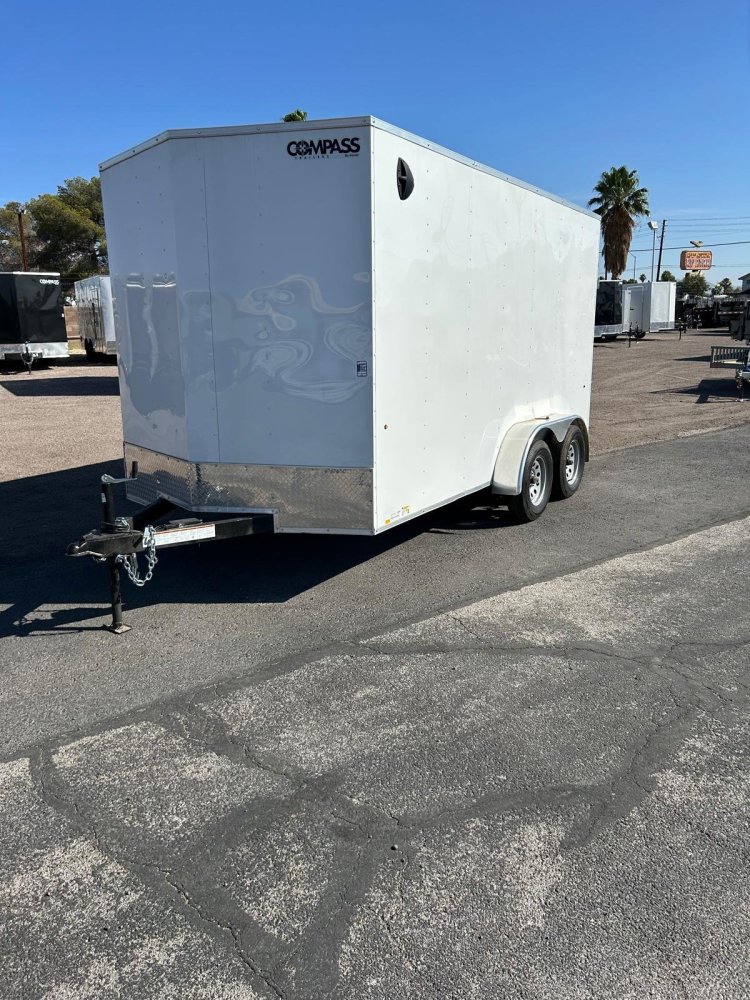 7x14 Indigo DLX Flat Top V-Nose Enclosed Trailer (7K GVWR) - For Sale in Nevada
