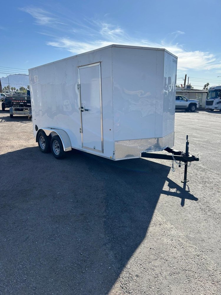 7x14 Indigo DLX Flat Top V-Nose Enclosed Trailer (7K GVWR) - For Sale in Nevada