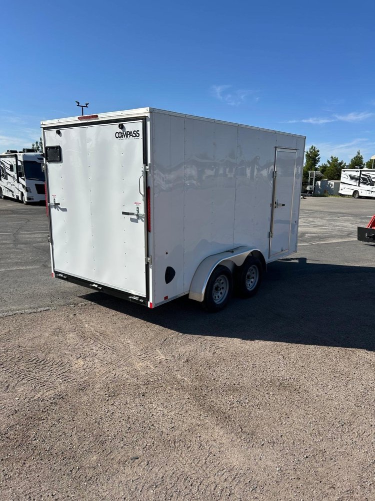 7x14 Indigo DLX Flat Top V-Nose Enclosed Trailer (7K GVWR) - For Sale in Nevada