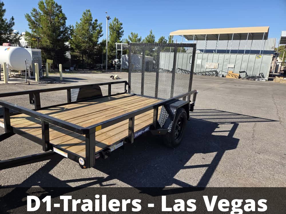 6x10 Sure-Trac Tube Top Utility Trailer - 3,000 lb GVWR | Idler Axle