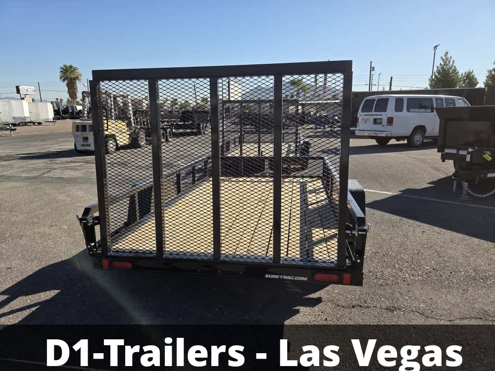 6x10 Sure-Trac Tube Top Utility Trailer - 3,000 lb GVWR | Idler Axle