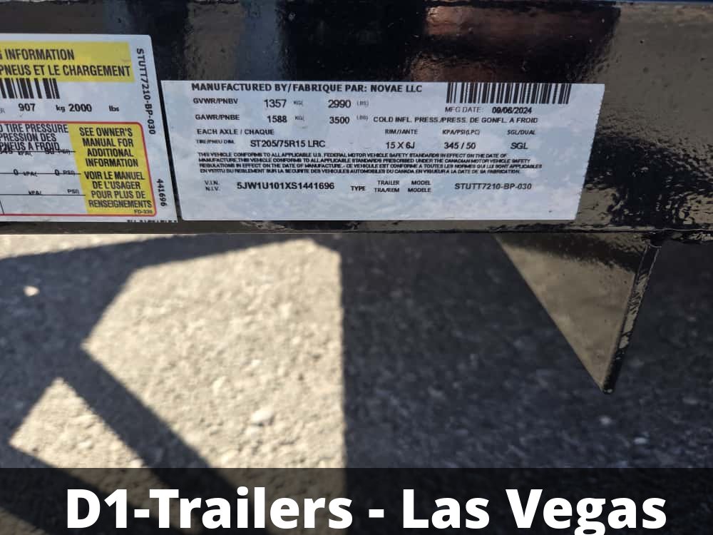 6x10 Sure-Trac Tube Top Utility Trailer - 3,000 lb GVWR | Idler Axle