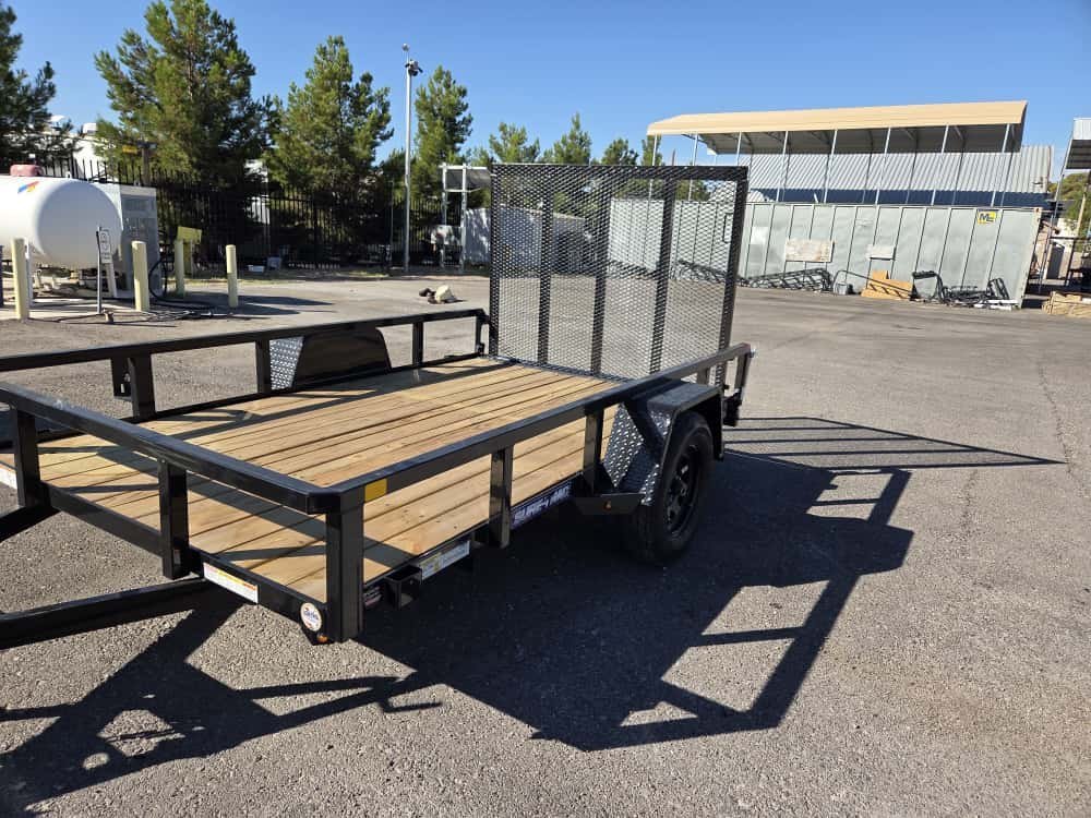 6x10 Sure-Trac Tube Top Utility Trailer - 3,000 lb GVWR | Idler Axle