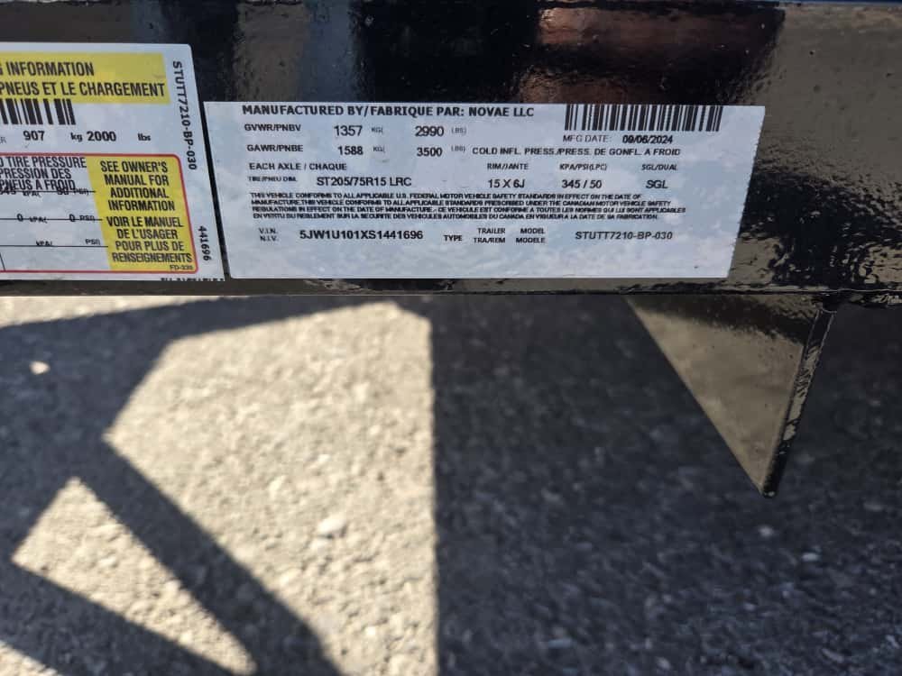 6x10 Sure-Trac Tube Top Utility Trailer - 3,000 lb GVWR | Idler Axle