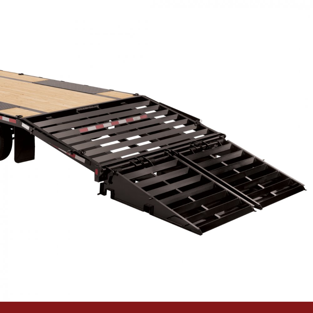 8.5 x 20+10, 22.5K Sure-Trac Deckover - HD LOW PROFILE HYDRAULIC BEAVERTAIL - GOOSENECK