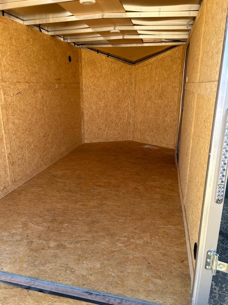 7x12 Look Vision Flat Top Sloped V-Nose Enclosed Trailer