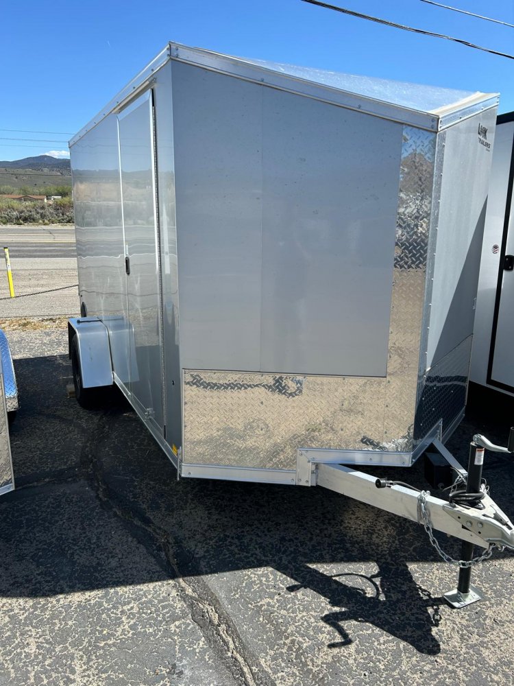 7x12 Look Vision Flat Top Sloped V-Nose Enclosed Trailer