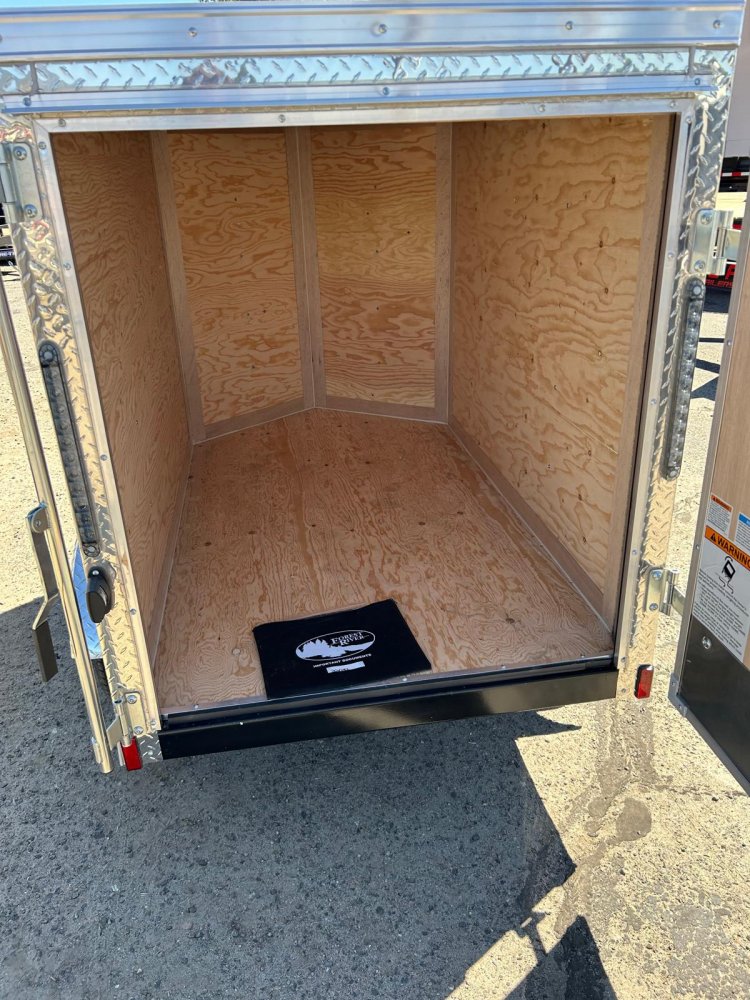 4x6 Cargo King Enclosed Trailer - Metallic Charcoal Gray | Compact Hauling Power