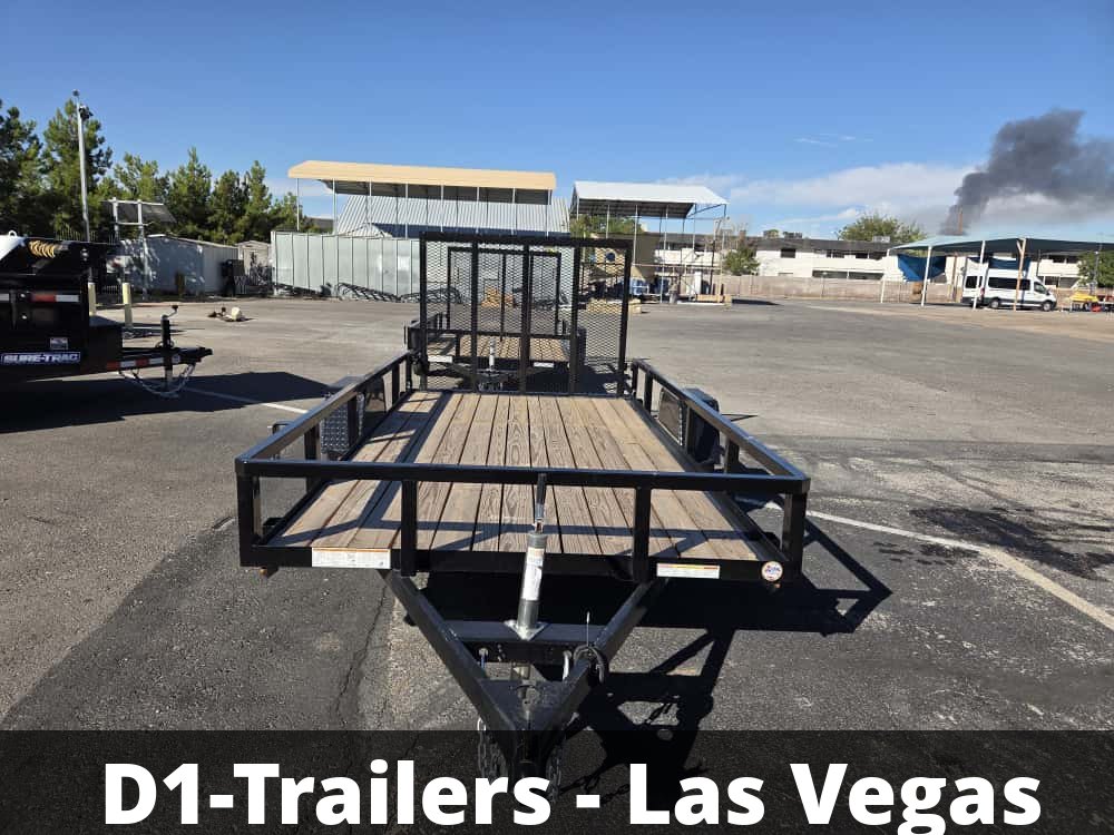 6x12 Sure-Trac Tube Top Utility Trailer - 3,000 lb GVWR